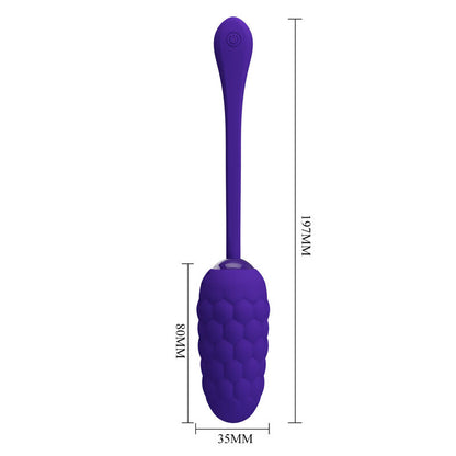 PRETTY LOVE - HUEVO VIBRADOR CON TEXTURA MARINA RECARGABLE LILA