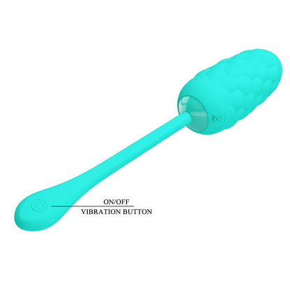 PRETTY LOVE - RECHARGEABLE MARINE TEXTURE VIBRATING EGG WATER GREEN