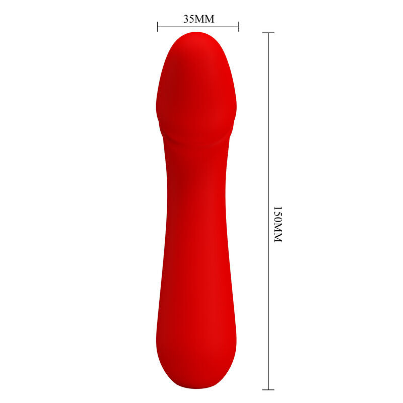 PRETTY LOVE - CETUS RECHARGEABLE VIBRATOR RED