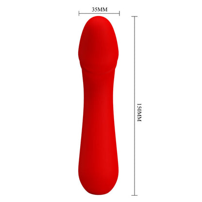 PRETTY LOVE - CETUS RECHARGEABLE VIBRATOR RED