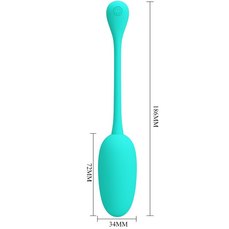 PRETTY LOVE - KNUCKER RECHARGEABLE VIBRATING EGG WATER GREEN