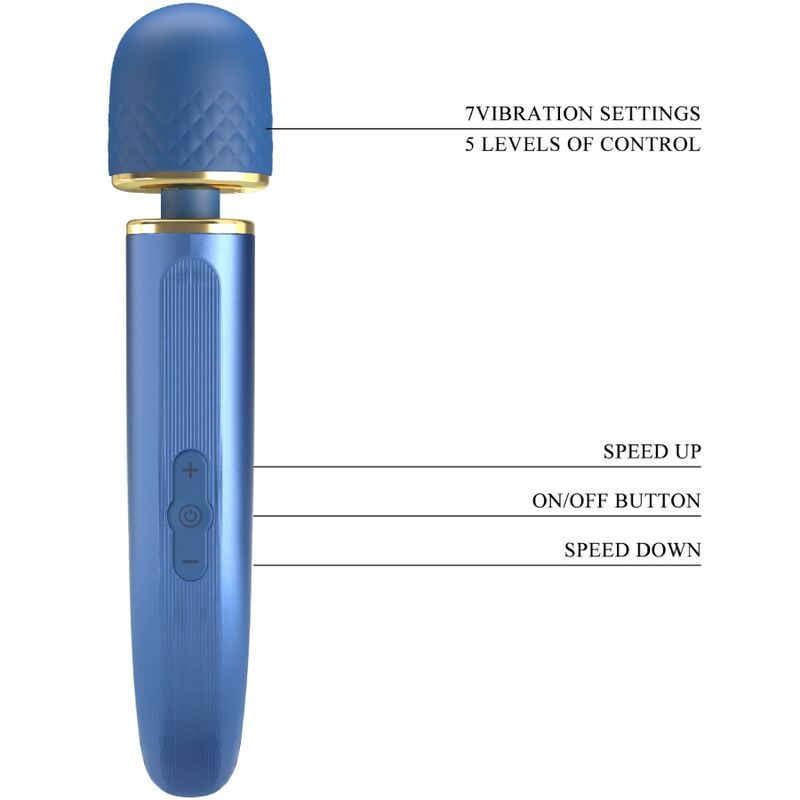 PRETTY LOVE - BLUE VIBRATION 7 MODE MASSAGER