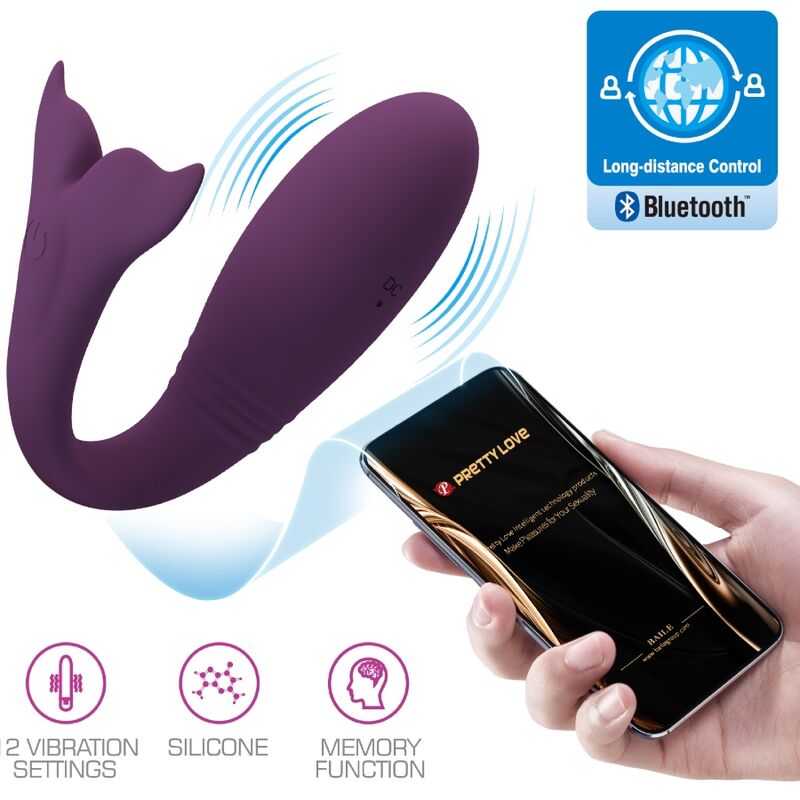 PRETTY LOVE - JAYLEEN VIBRATOR APP REMOTE CONTROL LILAC