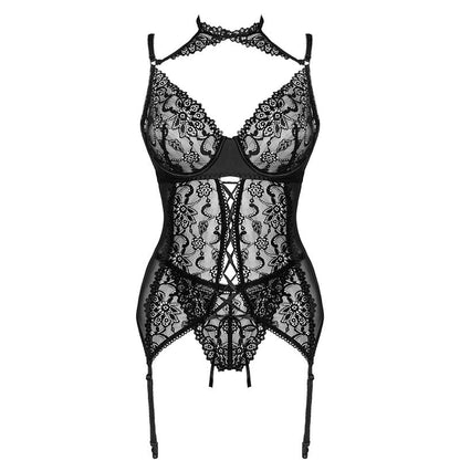 LIVCO CORSETTI FASHION - GIELLANDRA FOR THE SENSES COLLECTION CORSET + PANTY BLACK S/M