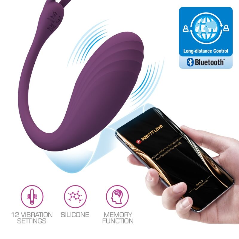 PRETTY LOVE - CATALINA VIBRATOR APP REMOTE CONTROL LILAC