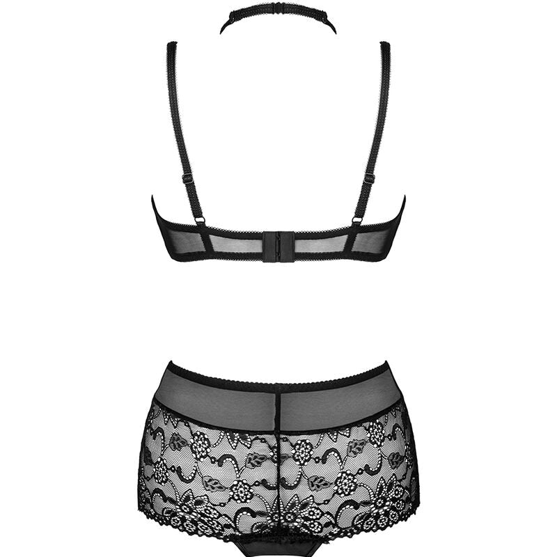 LIVCO CORSETTI FASHION - LINERA FOR THE SENSES COLLECTION BRA + PANTY BLACK S/M