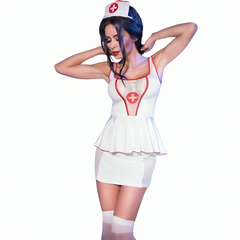 CHILIROSE - CR 4160 NURSE COSTUME TOP & SKIRT S/M