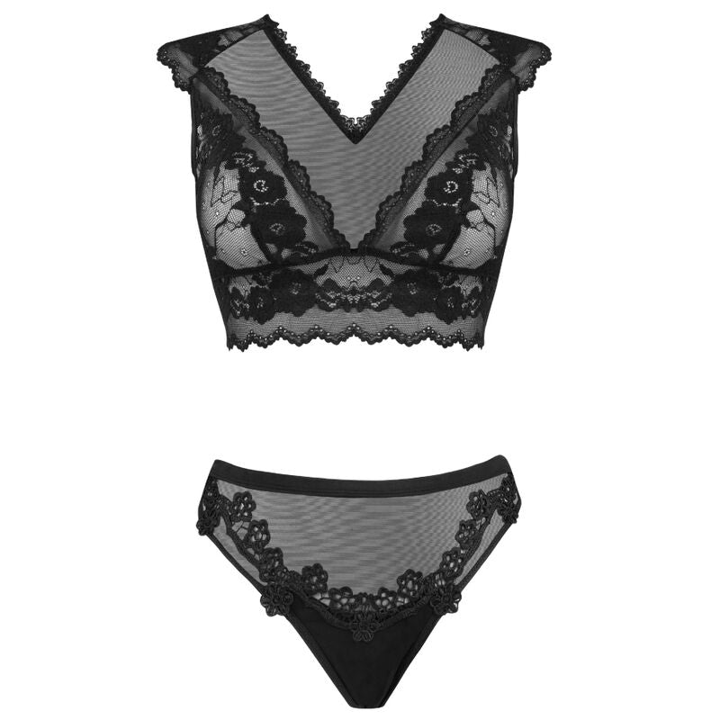 LIVCO CORSETTI FASHION - TIMOSAN LC 90631 BRA + PANTY BLACK S/M