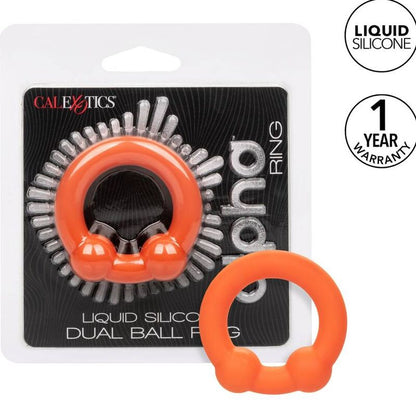 CALEXOTICS - ALPHA DOUBLE BALL RING ORANGE