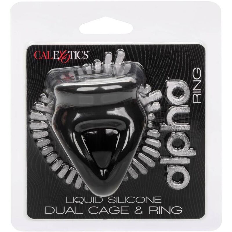 CALEXOTICS - ALPHA DOUBLE CAGE RING BLACK