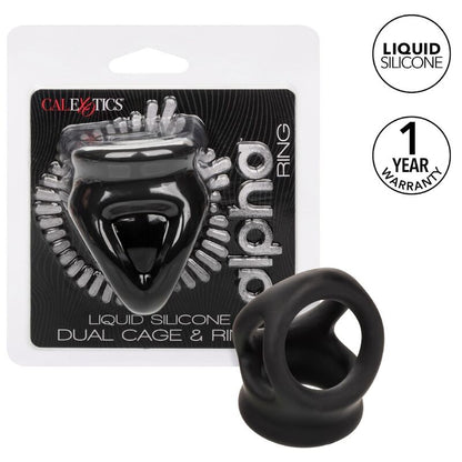 CALEXOTICS - ALPHA DOUBLE CAGE RING BLACK