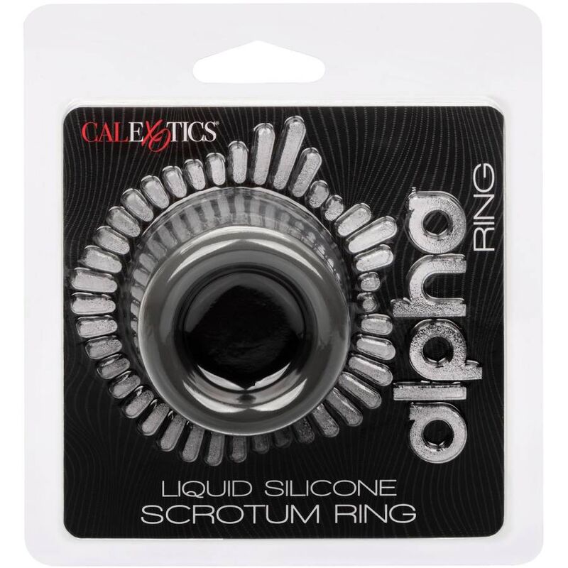 CALEXOTICS - ALPHA DOUBLE BLACK SCROTUM EXTENSION RING