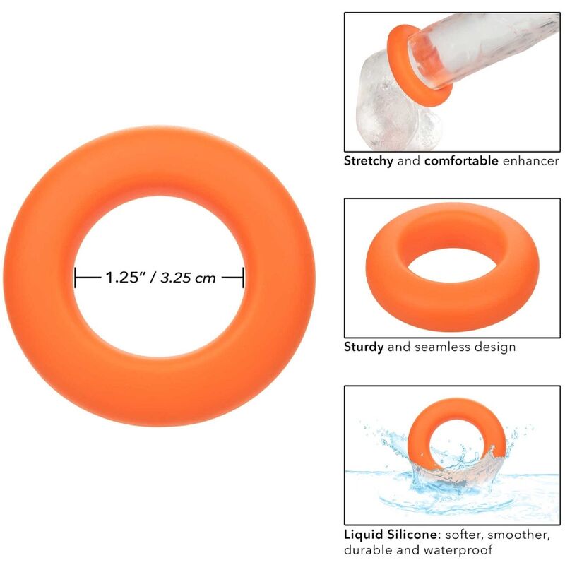 CALEXOTICS - ALPHA LARGE ORANGE PROLONG RING