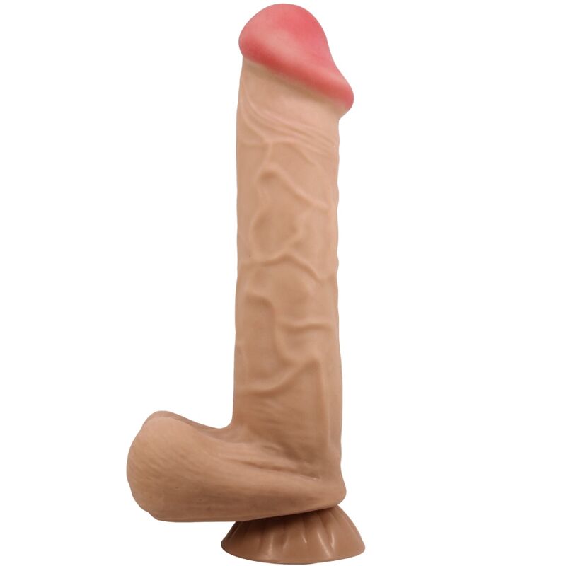 PRETTY LOVE - SLIDING SKIN SERIES REALISTIC DILDO WITH SLIDING SKIN SUCTION CUP 26 CM