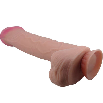 PRETTY LOVE - SLIDING SKIN SERIES REALISTIC DILDO WITH SUCTION CUP SLIDING SKIN BROWN 26 CM