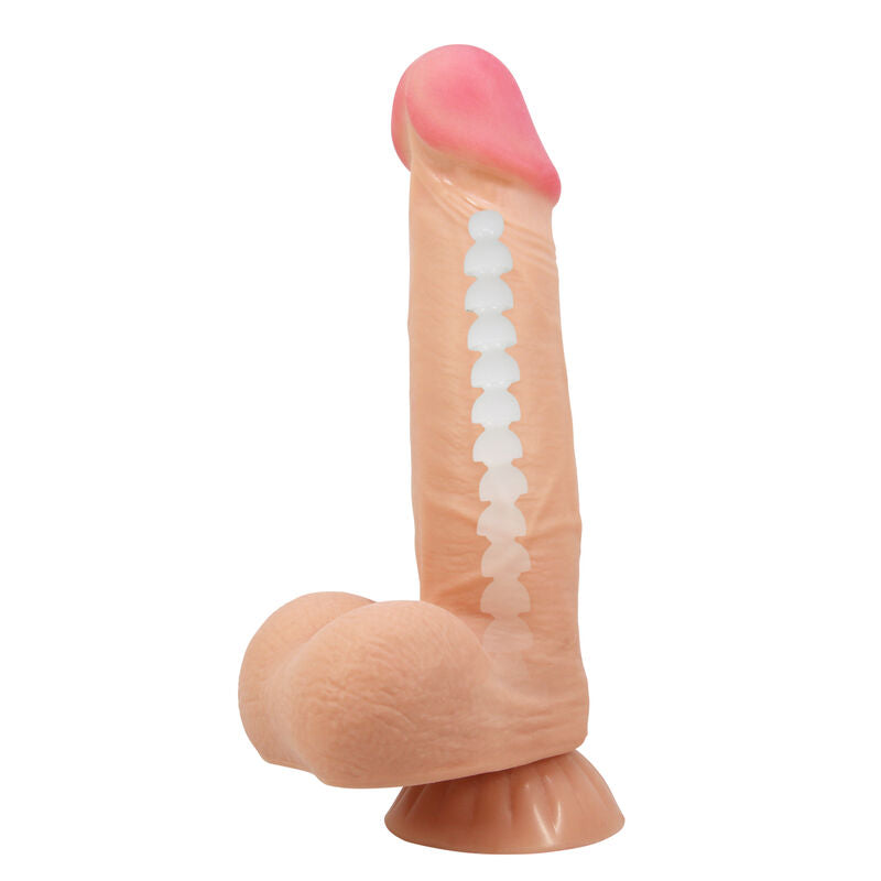 PRETTY LOVE - SLIDING SKIN SERIES REALISTIC DILDO WITH SLIDING SKIN SUCTION CUP 21.8 CM