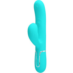 PRETTY LOVE - 3 IN 1 MULTIFUNCTION G-SPOT VIBRATOR PERLITE WATER GREEN