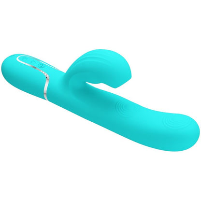 PRETTY LOVE - 3 IN 1 MULTIFUNCTION G-SPOT VIBRATOR PERLITE WATER GREEN