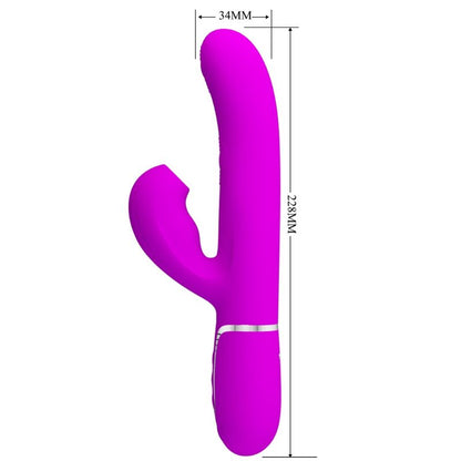 PRETTY LOVE - 3 IN 1 MULTIFUNCTION G-SPOT VIBRATOR PURPLE