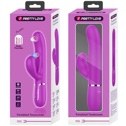 PRETTY LOVE - 3 IN 1 MULTIFUNCTION G-SPOT VIBRATOR PURPLE