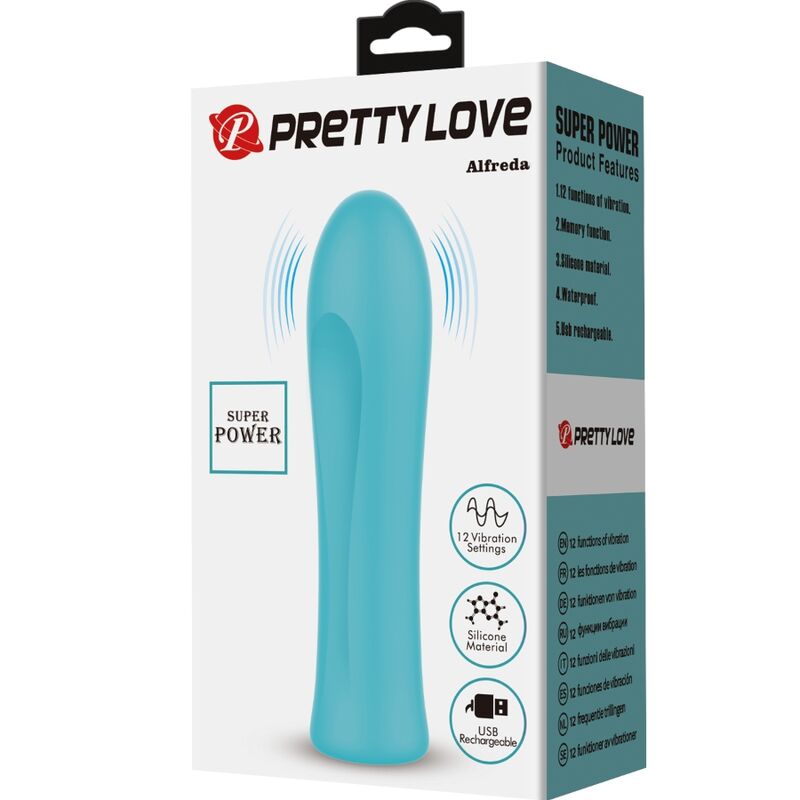 PRETTY LOVE - ALFREDA SUPER POWER VIBRATOR WATER GREEN