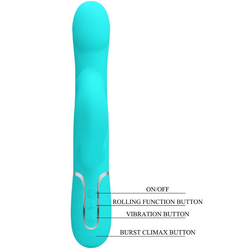 PRETTY LOVE - WATER GREEN PEARL RABBIT VIBRATOR