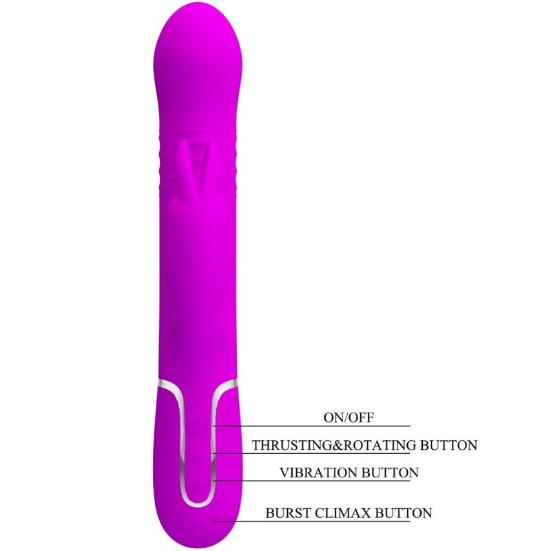 PRETTY LOVE - COALE RABBIT VIBRATOR PURPLE PEARLS