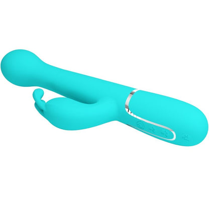 PRETTY LOVE - DEJON 3 IN 1 MULTIFUNCTION RABBIT VIBRATOR WATER GREEN