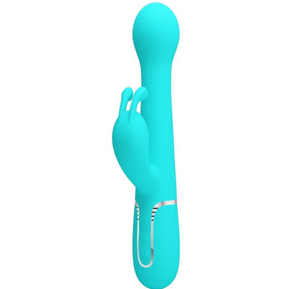 PRETTY LOVE - DEJON 3 IN 1 MULTIFUNCTION RABBIT VIBRATOR WATER GREEN