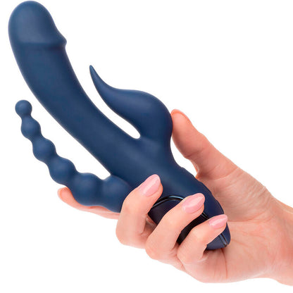 CALEXOTICS - TRIPLE ORGASM BLUE VIBRATOR