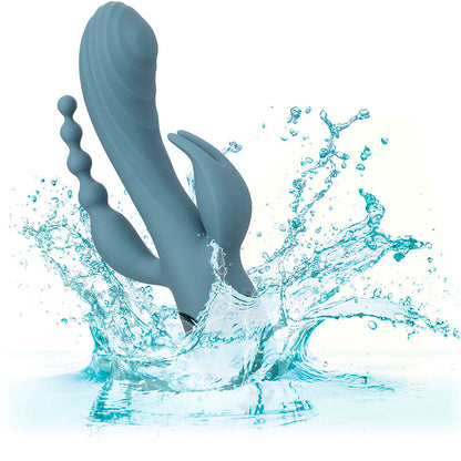 CALEXOTICS - TRIPLE ECSTASY VIBRATOR GREY