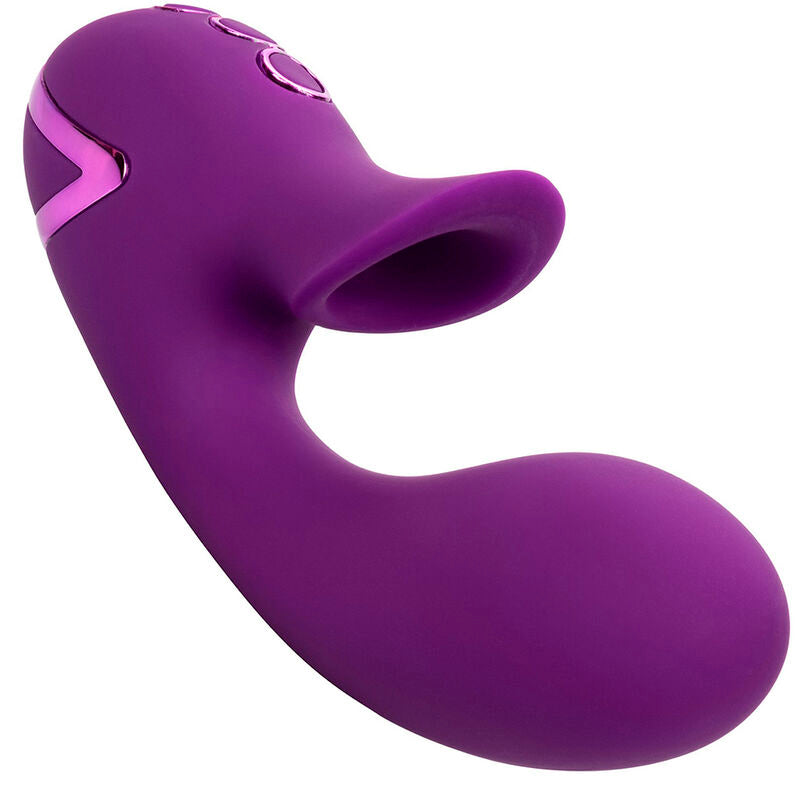 CALEXOTICS - HUNTINGTON BEACH HEARTBREAKER STIMULATOR &amp; SUCTIONER PURPLE BY CALIFORNIA DREAMING