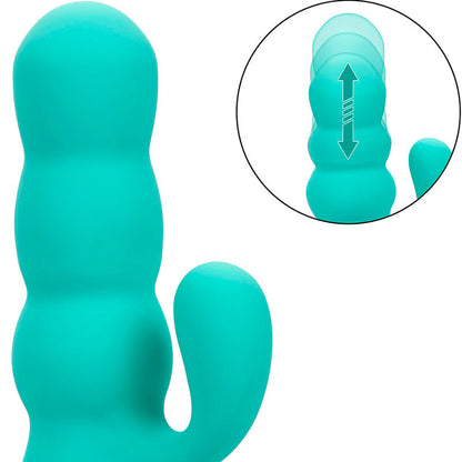 CALEXOTICS - DEL MAR DIVA VIBRATOR RABBIT WATER GREEN BY CALIFORNIA DREAMING