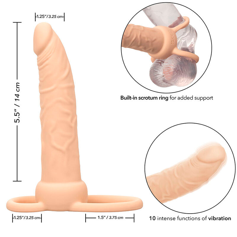 CALEXOTICS - PERFORMANCE MAXX DOUBLE PENETRATION RECHARGEABLE LIGHT SKIN