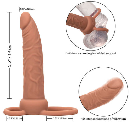 CALEXOTICS - PERFORMANCE MAXX DOUBLE PENETRATION RECHARGEABLE DARK SKIN