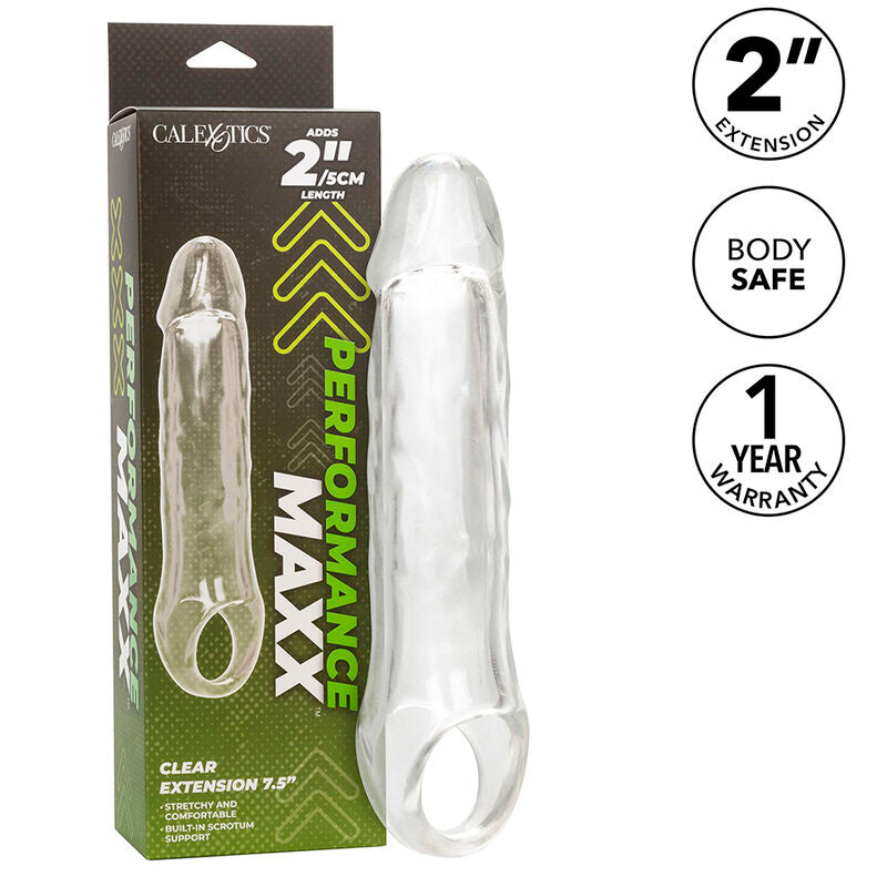 CALEXOTICS - PERFORMANCE MAXX EXTENSIÓN CLARA 7,5 TRANSPARENTE