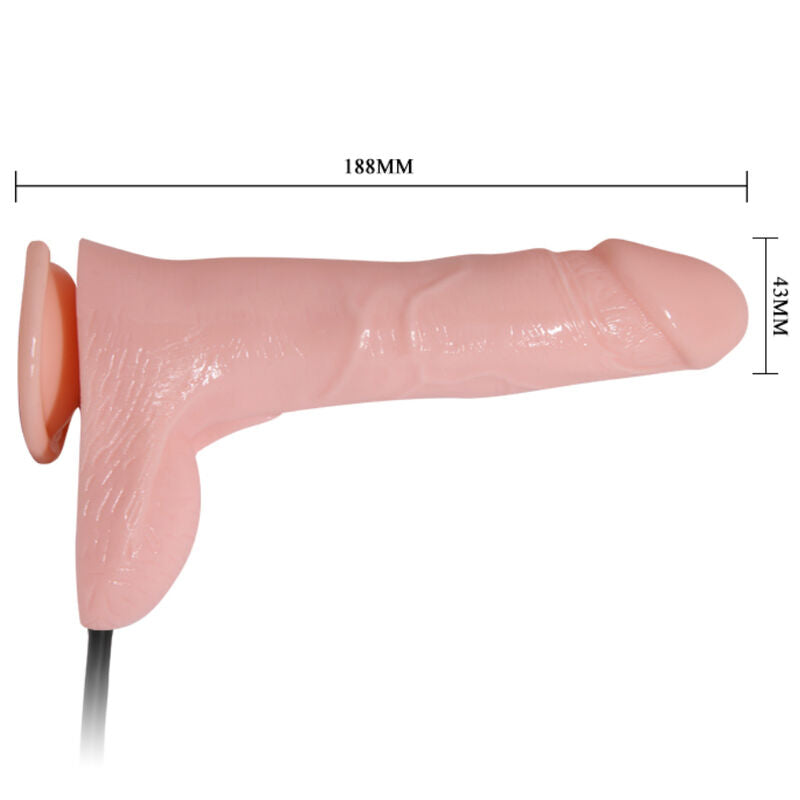 DANCE - INFLATABLE REALISTIC INFLATABLE DILDO WITH SUCTION CUP 15 CM