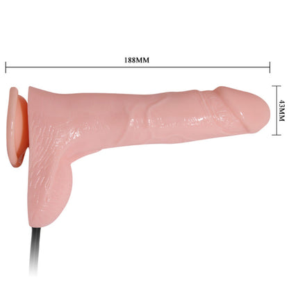 DANCE - INFLATABLE REALISTIC INFLATABLE DILDO WITH SUCTION CUP 15 CM