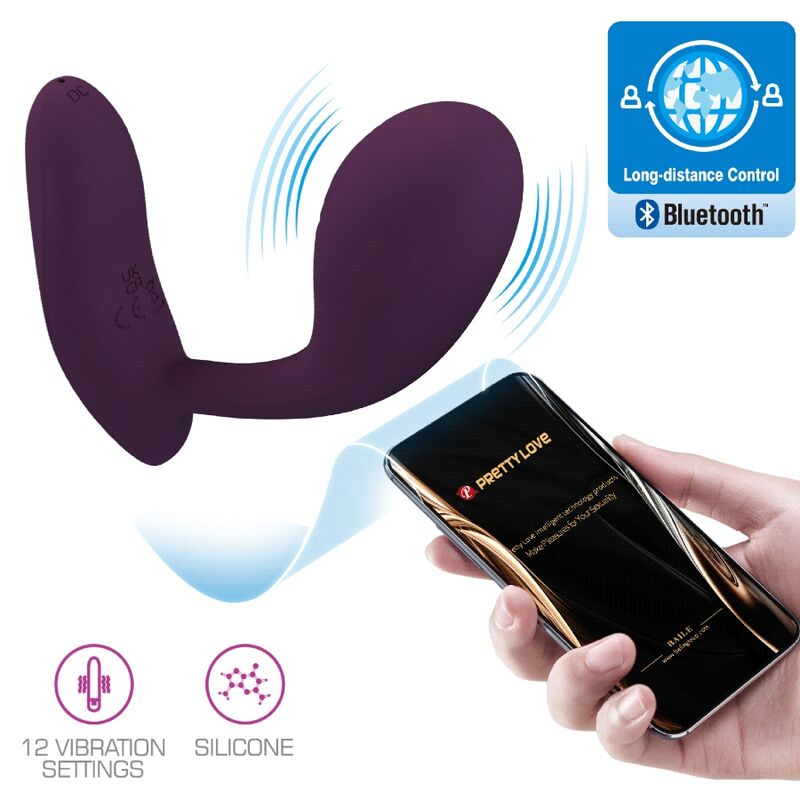 PRETTY LOVE - BAIRD G-SPOT 12 VIBRATIONS RECHARGEABLE LILAC APP