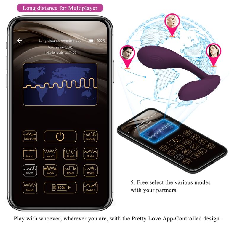 PRETTY LOVE - BAIRD G-SPOT 12 VIBRATIONS RECHARGEABLE LILAC APP