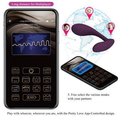 PRETTY LOVE - BAIRD G-SPOT 12 VIBRATIONS RECHARGEABLE LILAC APP