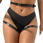 SUBBLIME - BLACK LEATHER WAIST AND LEG HARNESS ONE SIZE