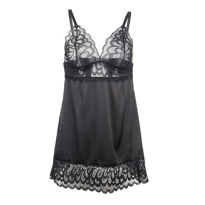 SUBBLIME - FLORAL PRINT BABYDOLL BLACK CHEST S/M