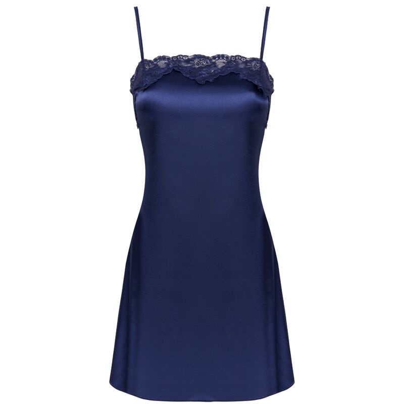 LIVCO CORSETTI FASHION - JACQUELINE LC 90249 ROBE + SHIRT + PANTY NAVY BLUE S/M