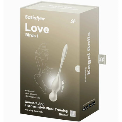 SATISFYER - LOVE BIRDS VIBRATING KEGEL BALLS WHITE