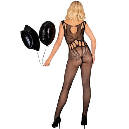 LIVCO CORSETTI FASHION - AMAHIL BODYSTOCKING CROTCHLESS BLACK ONE SIZE