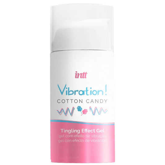 INTT - POWERFUL INTIMATE STIMULANT LIQUID VIBRATING GEL COTTON CANDY 15 ML