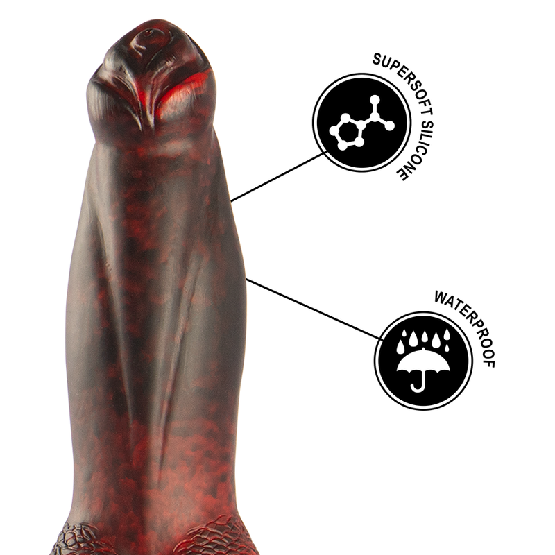 EPIC - PROMETHEUS DILDO TITAN ON FLAMES RECHARGEABLE REMOTE CONTROL