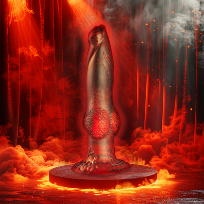 EPIC - PROMETHEUS DILDO TITAN ON FLAMES RECHARGEABLE REMOTE CONTROL