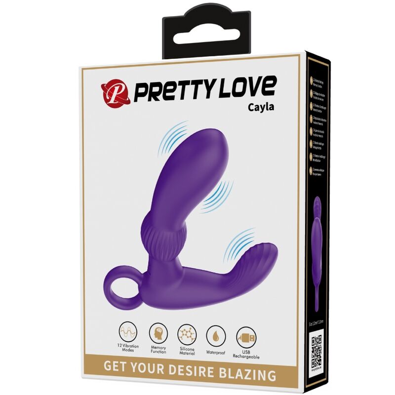 PRETTY LOVE - CAYLA LILAC ANAL VIBRATING MASSAGER